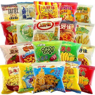 優選散裝食品 上好佳蝦片薯片50包組合，兒童零食的批發新選擇
